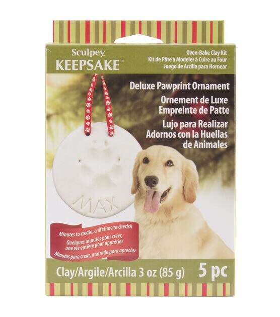 Sculpey 3oz Deluxe Pawprint Ornament Oven Bake Clay Kit 5pc