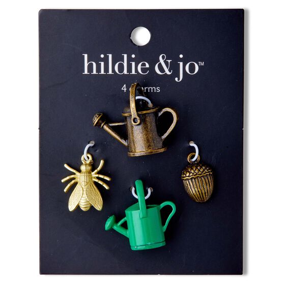 4ct Oxidized Brass Metal Garden Charms by hildie & jo
