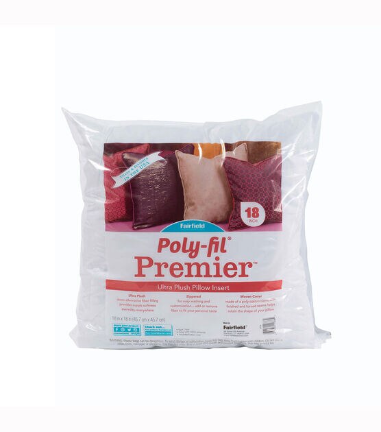 Poly-Fil Premier 18"x18" Accent Pillow Inserts 8 Pk