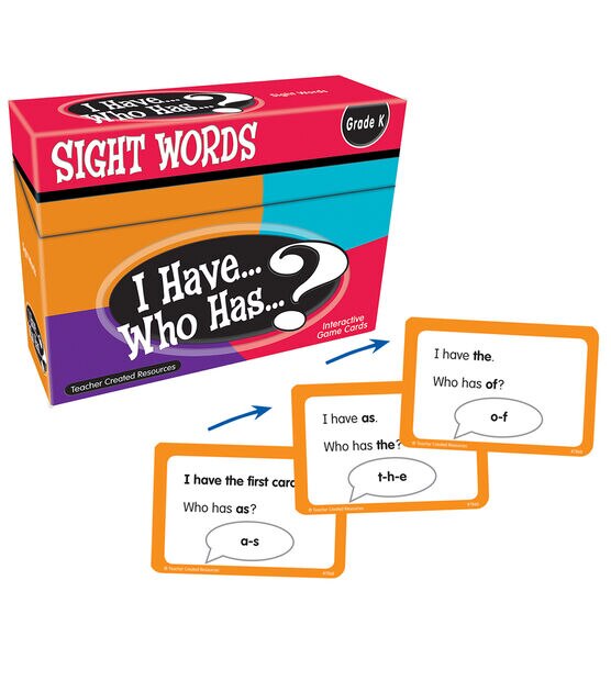 Teacher Created Resources 16ct Grade K Sight Words Game Cards, , hi-res, image 3