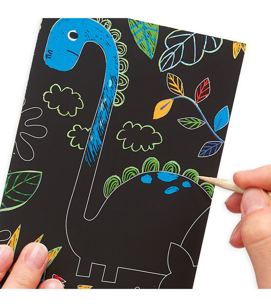 OOLY 7ct Mini Dinosaur Days Scratch & Scribble Art Kit, , hi-res, image 5