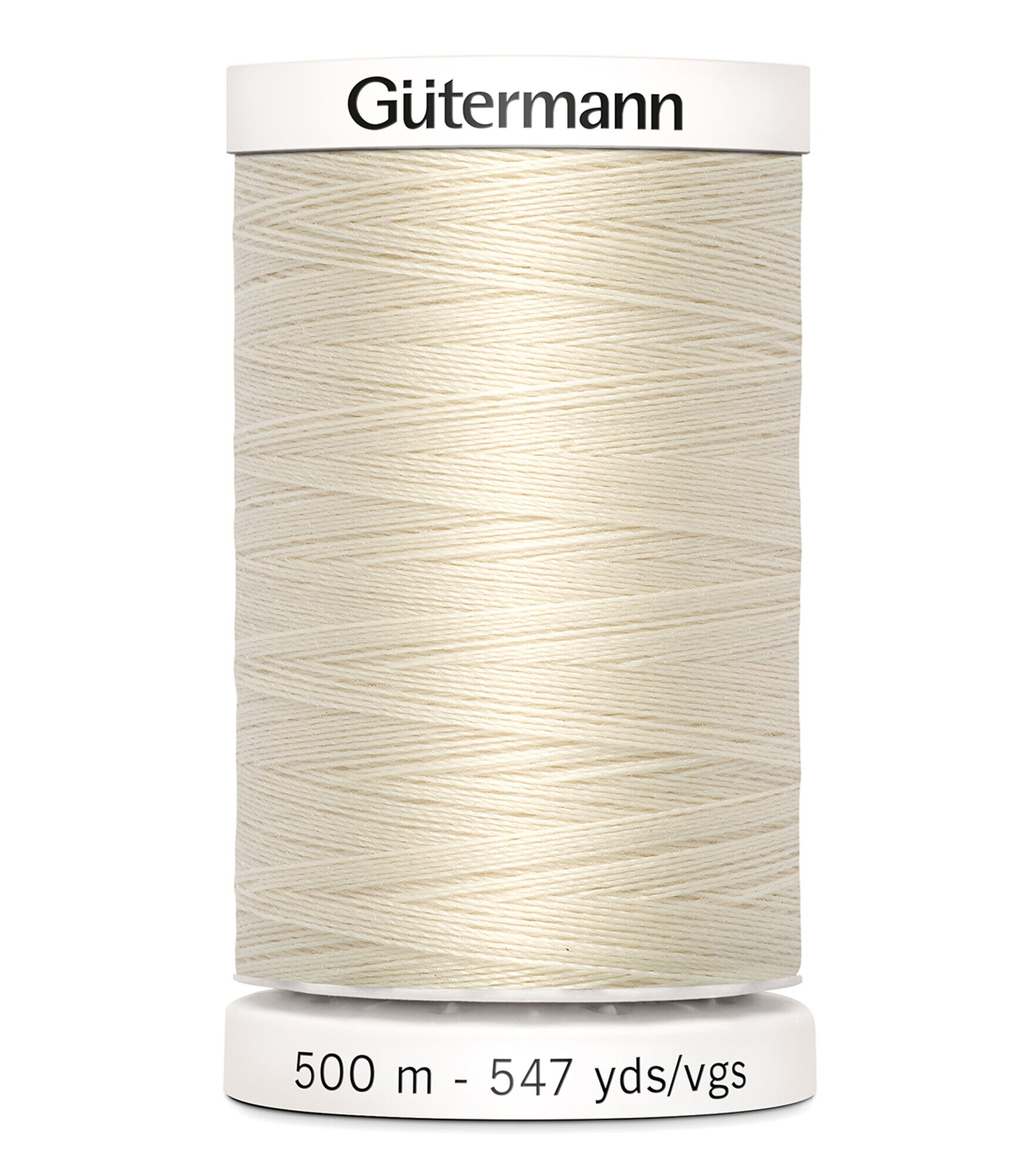 Gutermann 547yd Polyester 100wt Sew All Thread, 22 Eggshell, hi-res