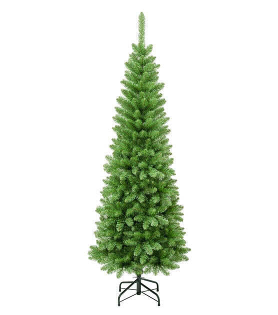 National Tree 6' Unlit Rowan Pencil Slim Christmas Tree