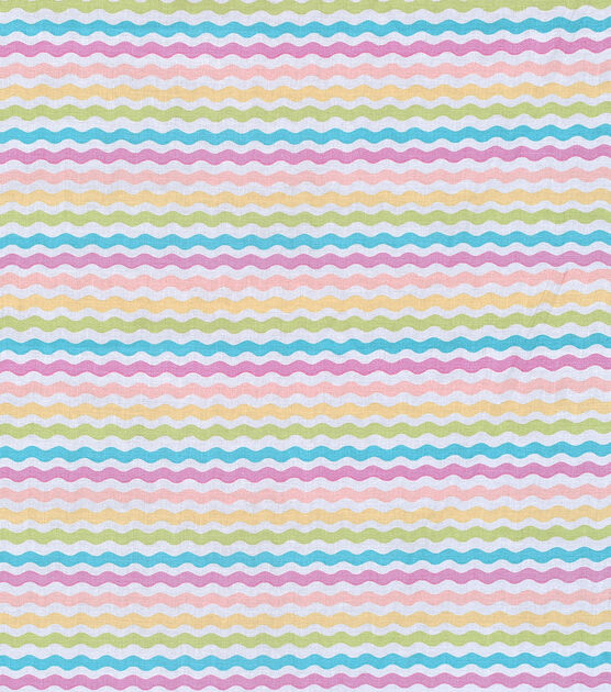 Rick Rack Stripe Pastel Easter Cotton Fabric, , hi-res, image 2