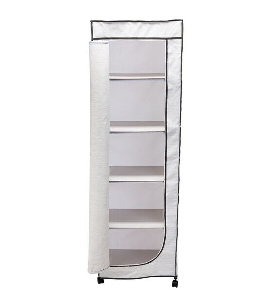 Organize It All 65" Portable 5 Shelf Wardrobe, , hi-res, image 7