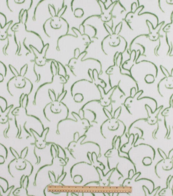 Bunny Blizzard Fleece Fabric, , hi-res, image 2