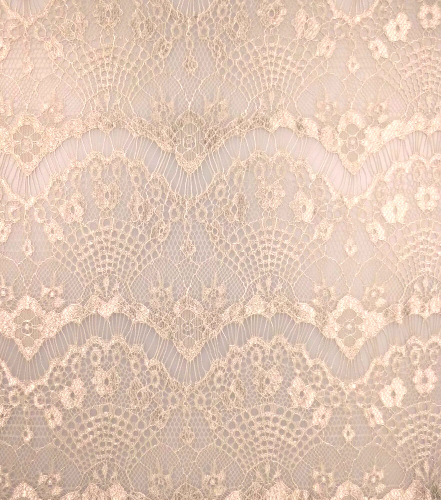 Eyelash Lace Fabric by Casa Collection, Silver, swatch