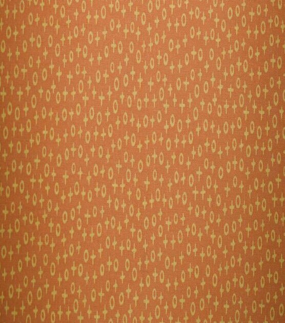 Xo Print on Orange Quilt Cotton Fabric by Quilter's Showcase, , hi-res, image 2