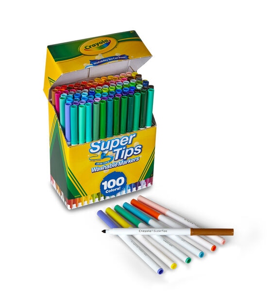 Crayola 100ct Super Tips Washable Markers, , hi-res, image 4