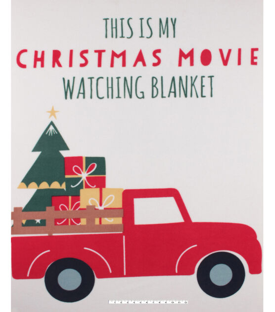 48" Wide Christmas Movie No Sew Fleece Blanket, , hi-res, image 3