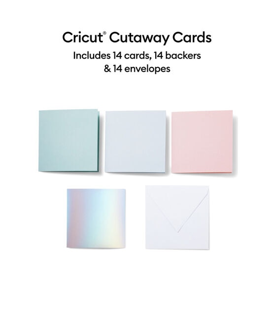 Cricut 36ct Pastel Sampler S40 Cutaway Cards, , hi-res, image 2