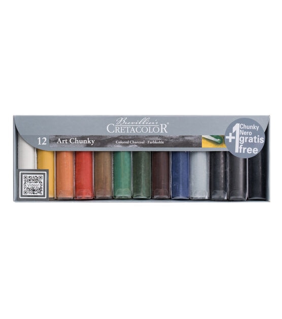 Cretacolor Art Chunky Charcoal Sticks Set 12pc
