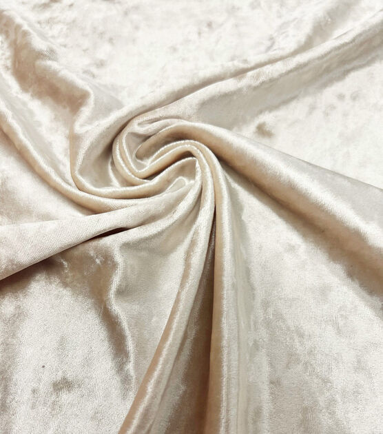 Brown High Shine Crushed Velvet Fabric