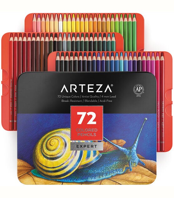 Arteza Professional Colored Pencils, High Pigment Assorted Colors, Set for  Adult Artists - 48 Pack 