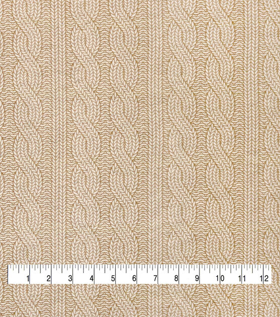 Knit Cream 108" Wide Flannel Fabric, , hi-res, image 3