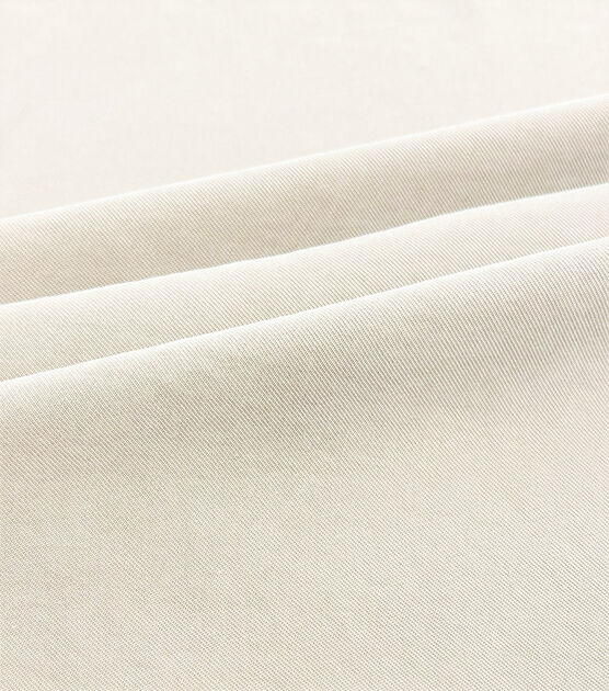 Cream Sand Washed Rayon Twill Apparel Fabric, , hi-res, image 2