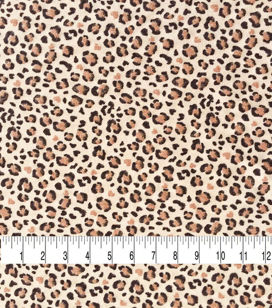 Glitter Cheetah Interlock Knit Fabric by POP!