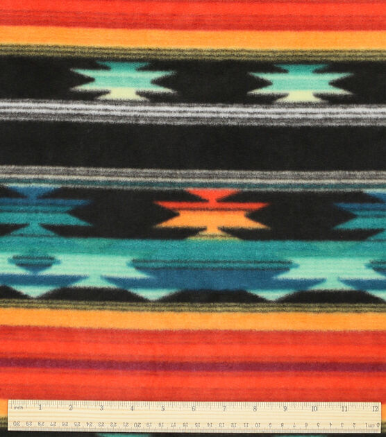 Luxe Fleece Fabric Aztec, , hi-res, image 3