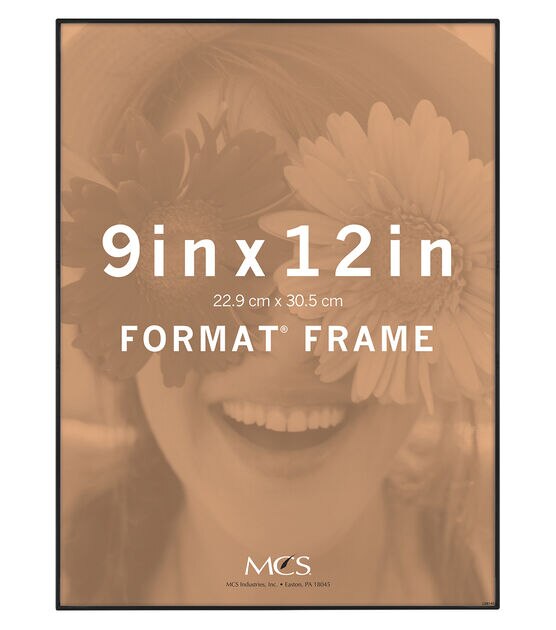 MCS 9" x 12" Front Loading Black Wall Frame