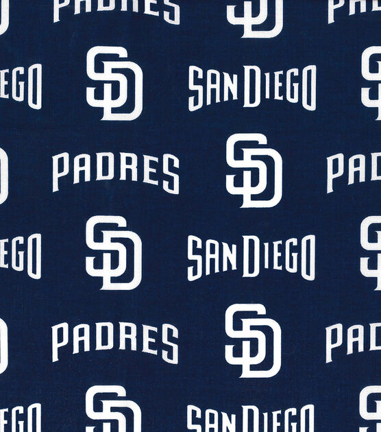 Fabric Traditions San Diego Padres Cotton Fabric Logo