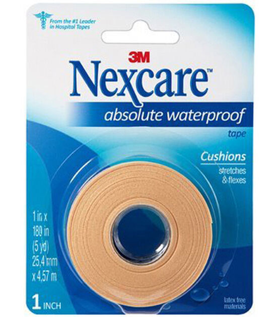 Nexcare Absolute Waterproof Premium First Aid Tape 5yds, , hi-res, image 2