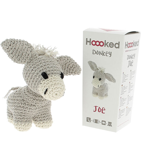 Hoooked DIY Animal Crochet Kit - Joe the Donkey