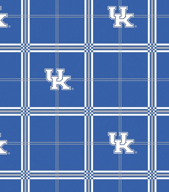 University of Kentucky Wildcats Flannel Fabric 42" Plaid