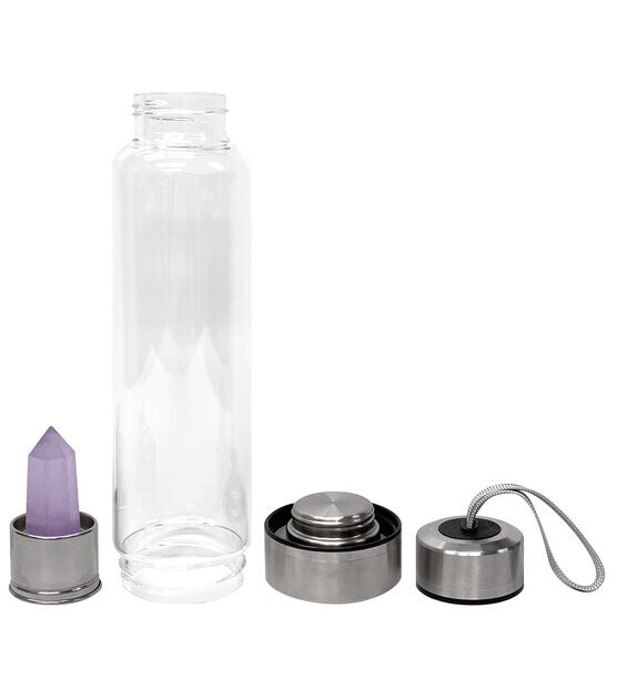 Crystal Water Bottle Amethyst, , hi-res, image 2