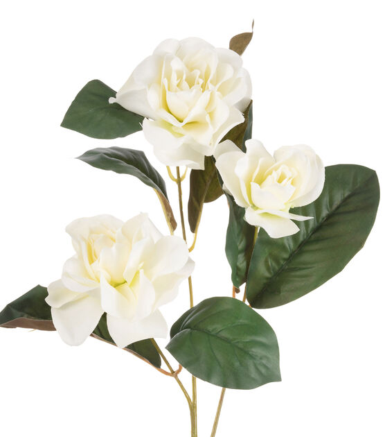 24.5" White Magnolia Stem by Bloom Room, , hi-res, image 2
