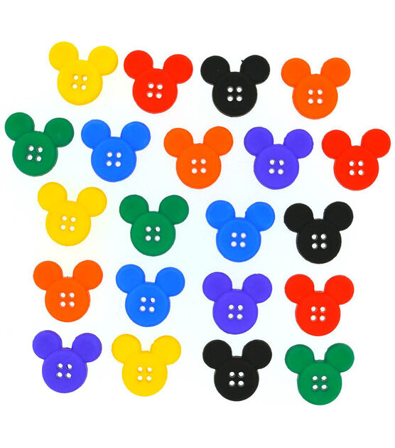 Dress It Up 21ct Disney Sew Thru Mickey 4 Hole Buttons, , hi-res, image 2