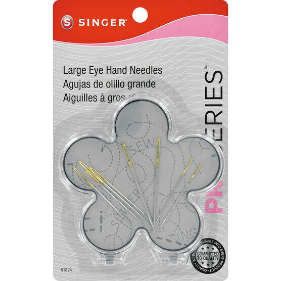 Pro Series Large Gold Eye Hand Needles In Magnetic Case 8 Pkg