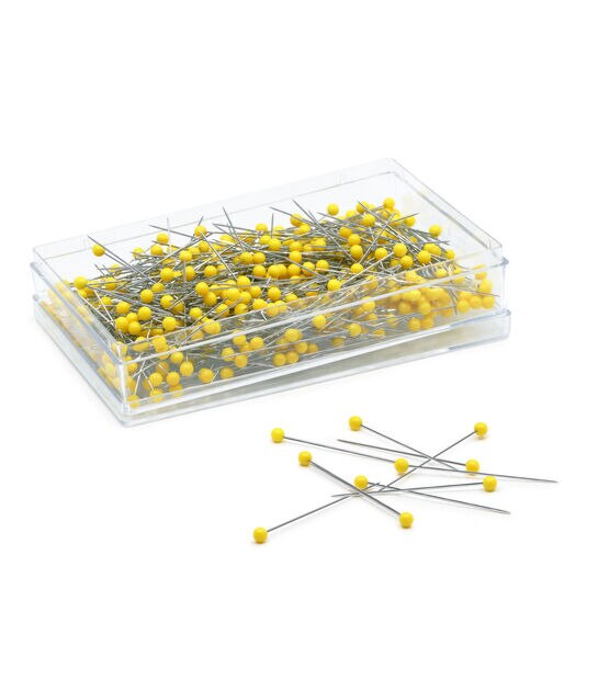 Dritz 1-3/4" Yellow Quilting Pins-500 pc, , hi-res, image 3