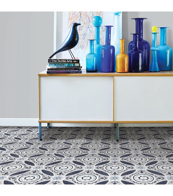 Floorpops Peel & Stick Floor Tiles Sienna, , hi-res, image 2