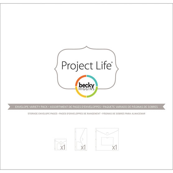 Project Life Big Envelope Pages 3 Pkg Variety Pack