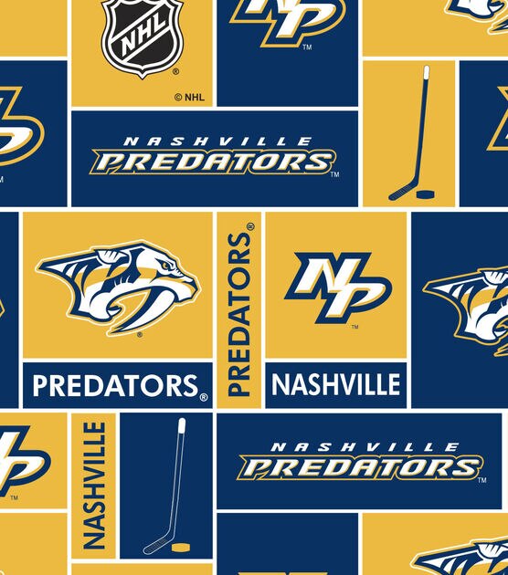 NHL - Nashville Predators Tone on Tone Yellow Yardage