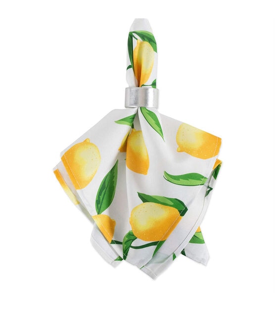 Design Imports Lemon Bliss Outdoor Napkins, , hi-res, image 4