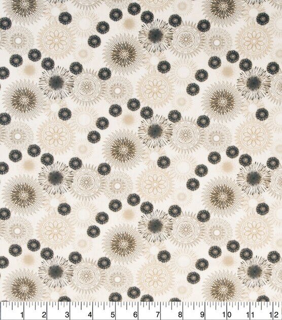 Brown Circles Quilt Cotton Fabric by Keepsake Calico, , hi-res, image 2