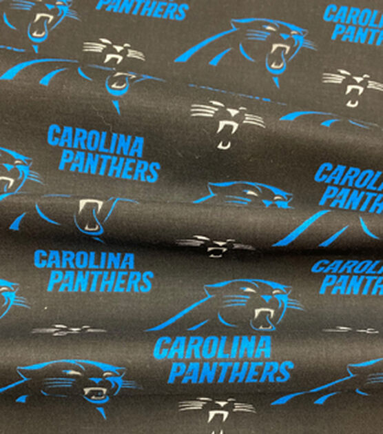 Fabric Traditions Carolina Panthers Cotton Fabric Logo, , hi-res, image 3