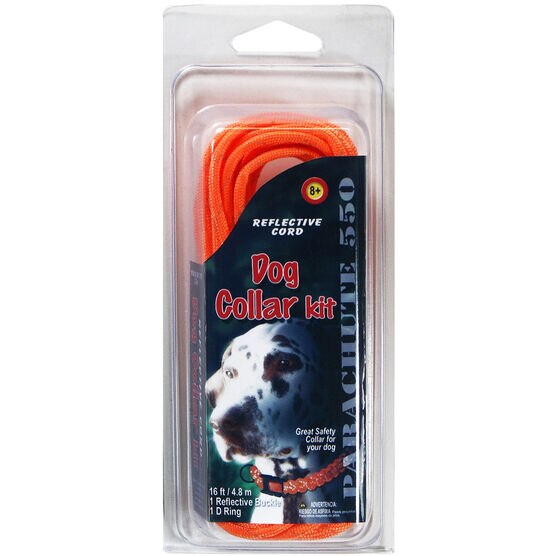 Parachute Cord Reflective Dog Collar Kit