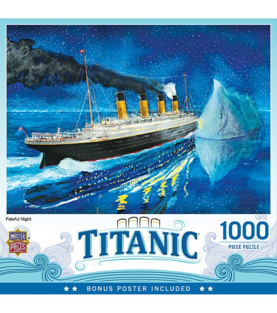 MasterPieces 19" x 27" Titanic Fateful Night Jigsaw Puzzle 1000pc