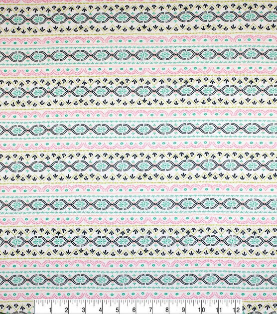 Bright Stripe Geo Super Snuggle Flannel Fabric, , hi-res, image 2