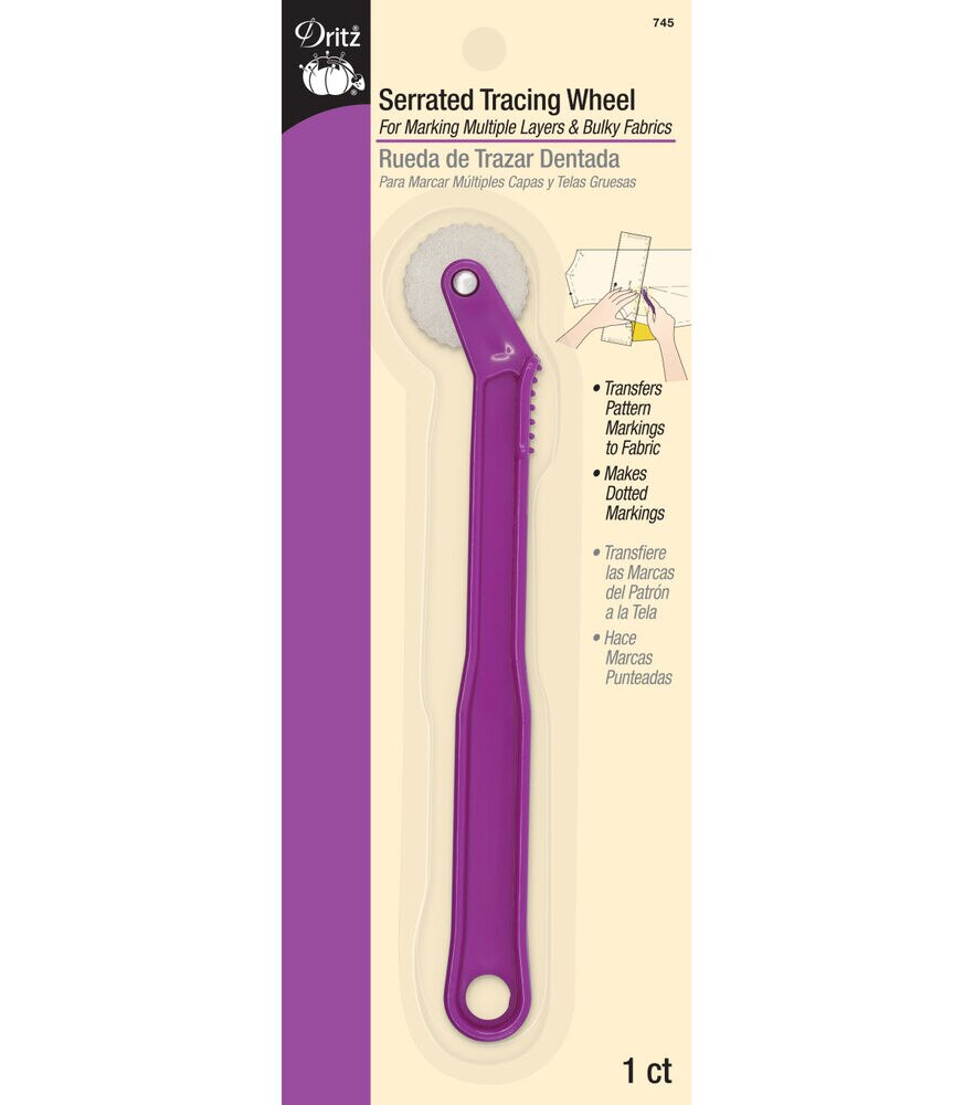 Dritz Serrated Tracing Wheel, Serrated, swatch, image 1
