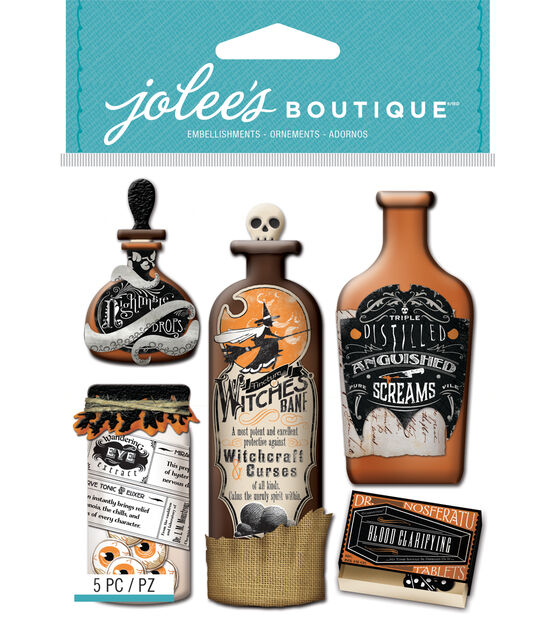 Vintage Bottles And Labels Halloween