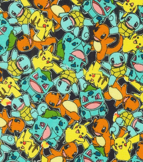 Robert Kaufman Pokemon Cotton Fabric Micro Classic