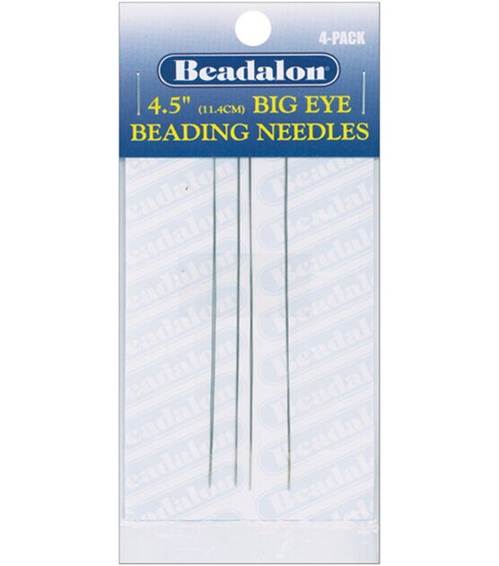 Beading Needles for Jewelry Making Bead Needle - 18 PCS Large Eye