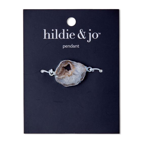 Gray Agate Pendant by hildie & jo