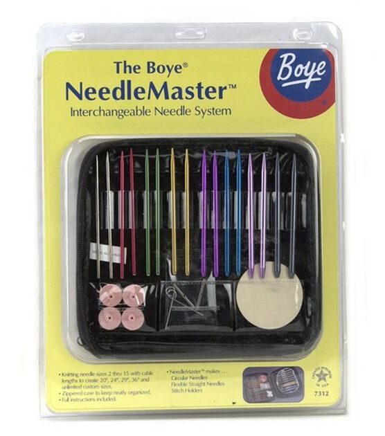 Size 6 Circular Knitting Needles 16 Inch Set Round Metal Kit