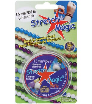 Stretch Magic 0.8mm Clear Bead & Jewelry Cord - 16.4 ft