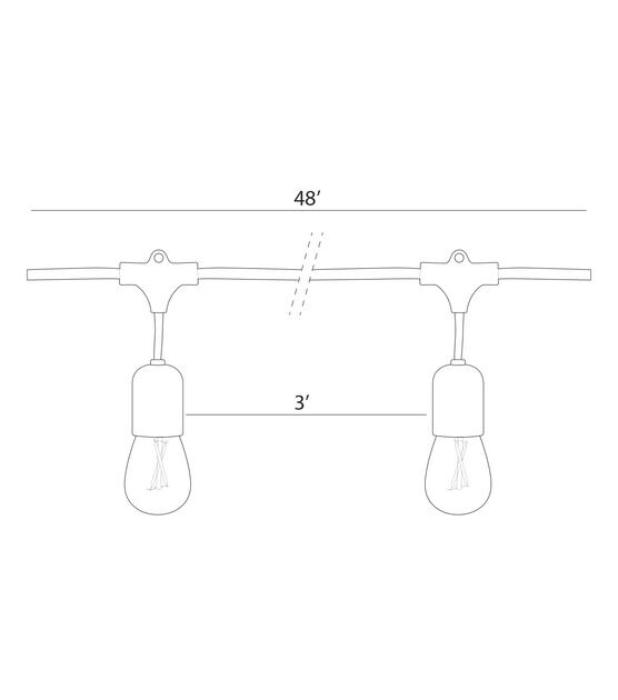 Brightech Glow Hanging Solar LED String Lights, , hi-res, image 7