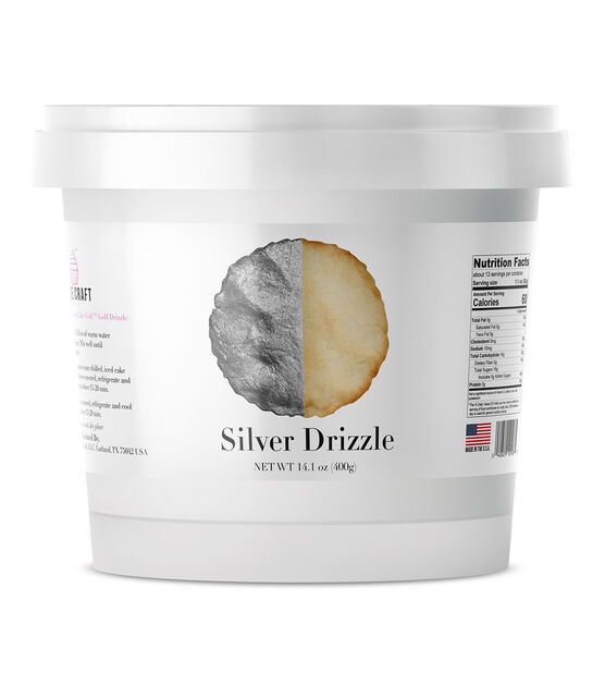 Cake Craft's Metallic Cookie Drizzle Silver